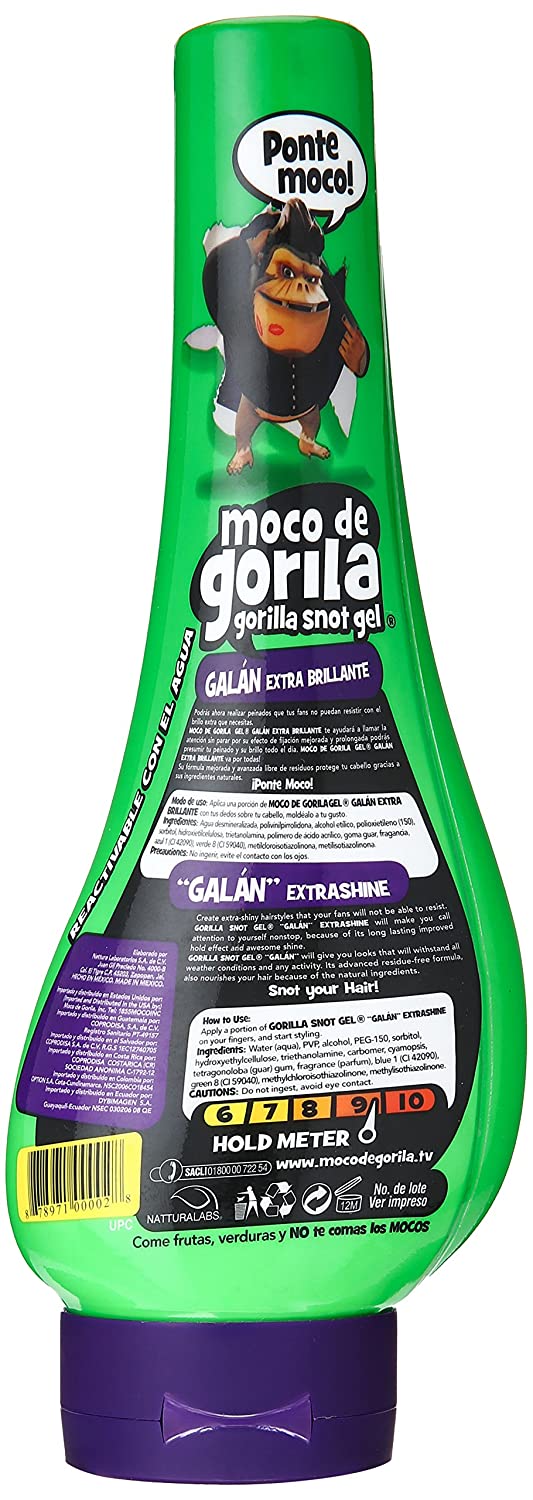 Moco de Gorila Snot Gel Galan Green Squeeze Bottle 11.9oz