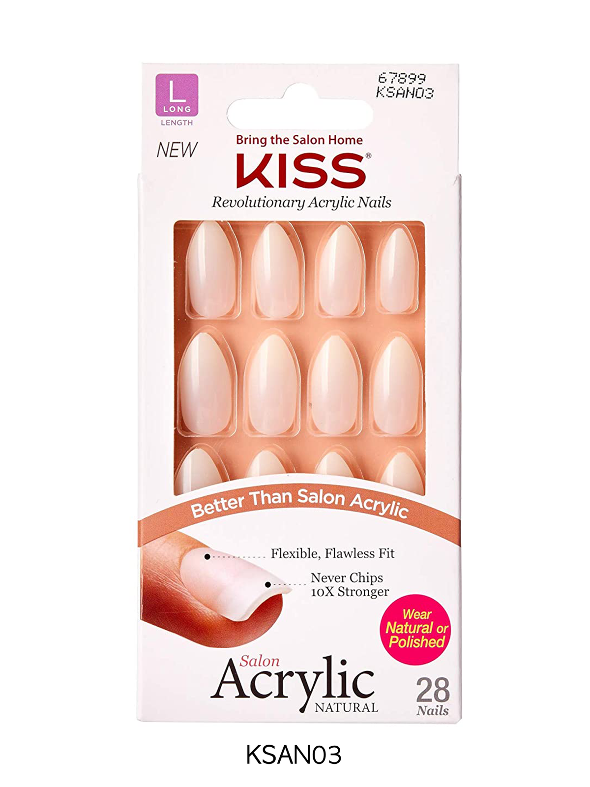 Kiss Salon Acrylic Natural Nail Kit 