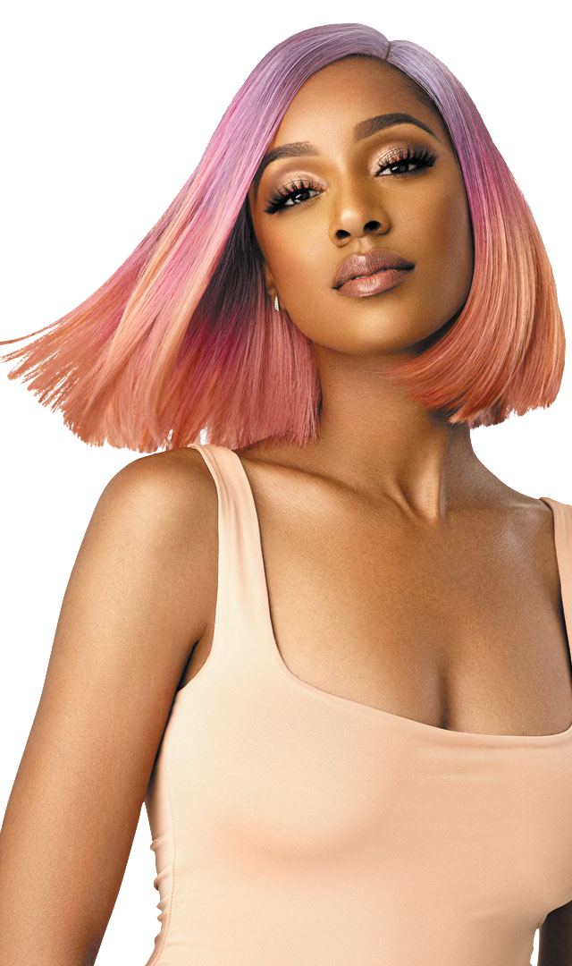 Outre Color Bomb Synthetic Swiss Lace Front Wig Kiely