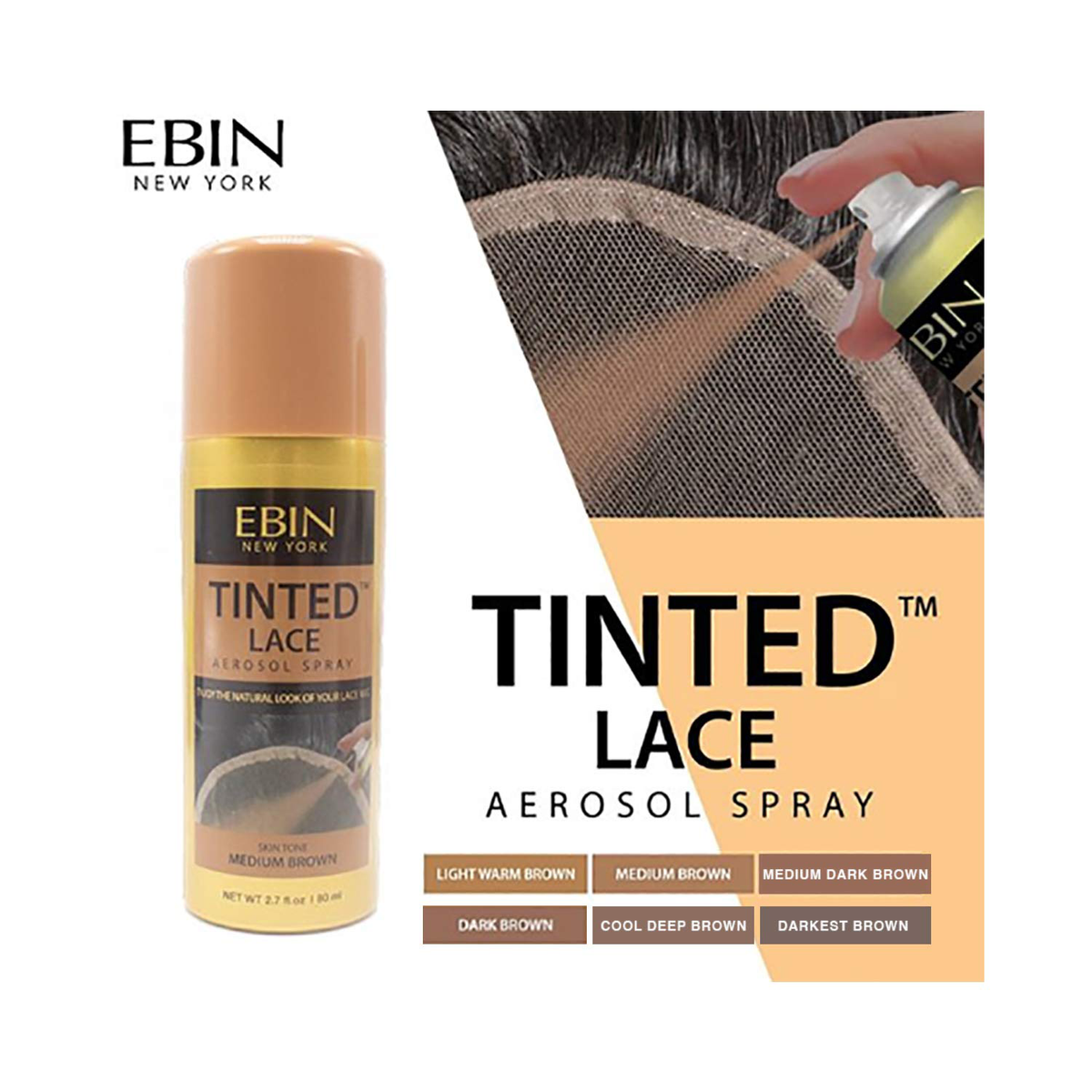 Ebin New York Tinted Lace Spray 2.7oz