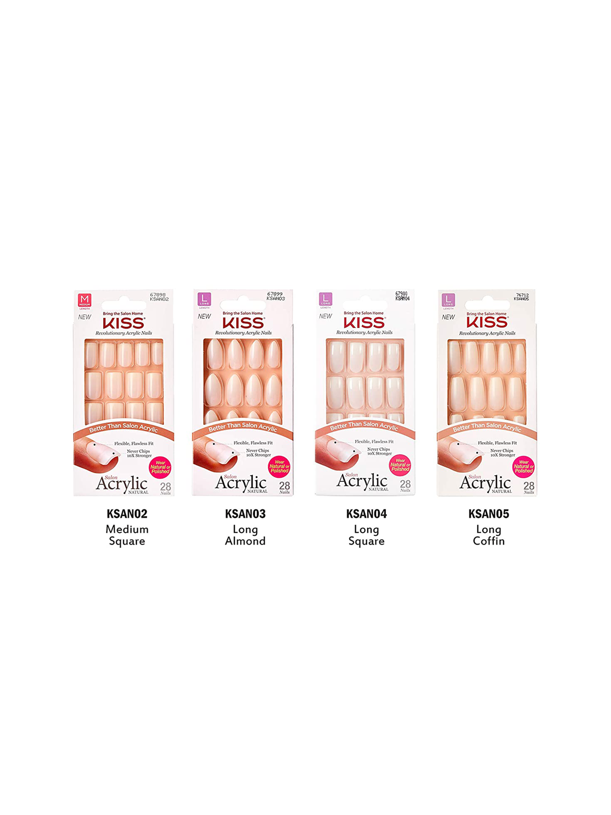 Kiss Salon Acrylic Natural Nail Kit 