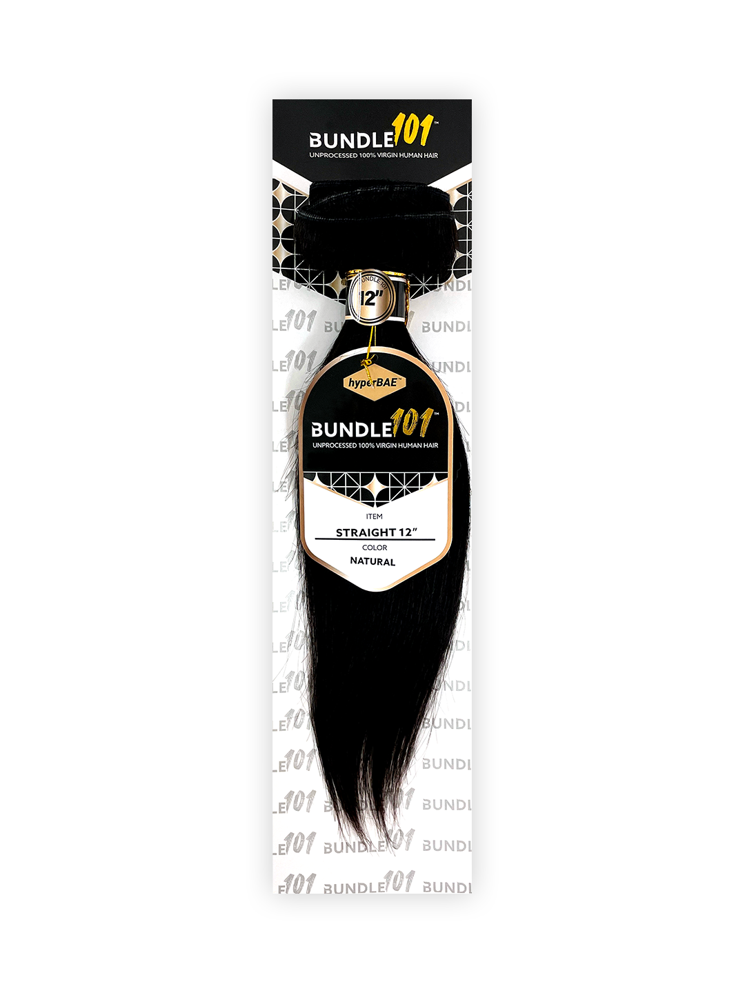 HyperBAE Unprocessed 100% Human Hair Bundle 101 Straight 10" - 30"