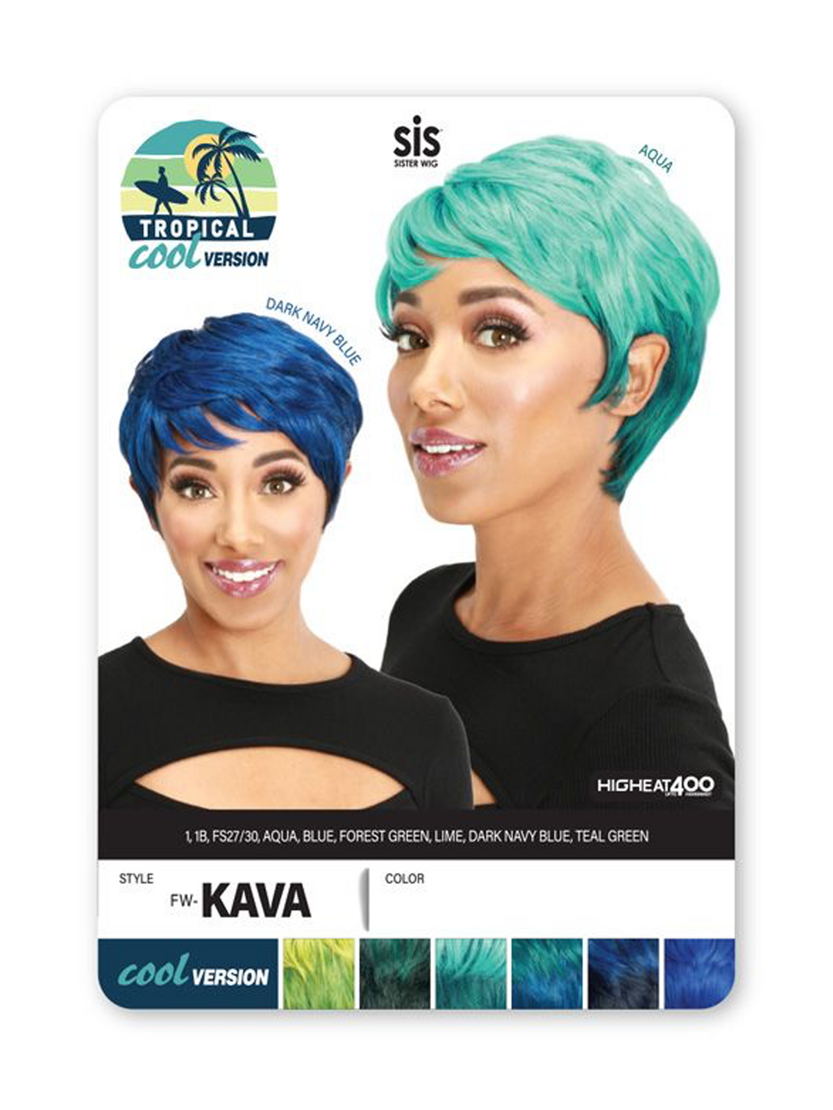 Zury Sis Tropical Cool Version Synthetic Full Wig FW-KAVA