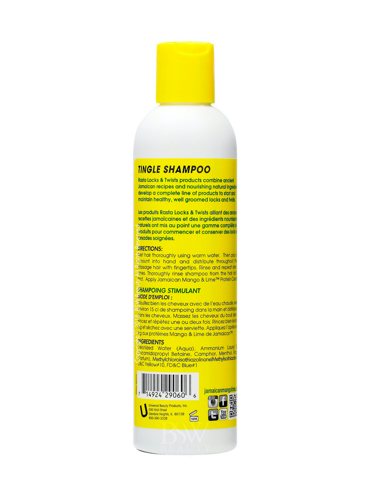 Jamaican Mango & Lime Tingle Shampoo 8oz