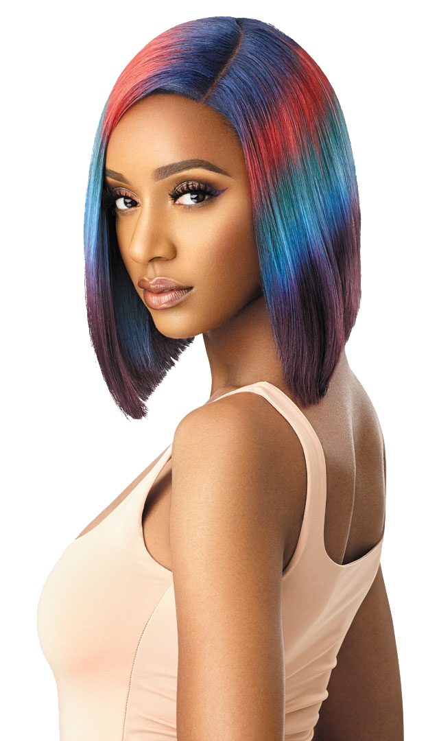 Outre Color Bomb Synthetic Swiss Lace Front Wig Kiely