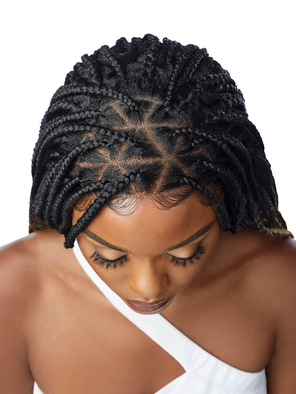 Outre 13x4 Synthetic HD Pre-Braided Lace Front Wig KNOTLESS TRIANGLE PART BRAIDS
