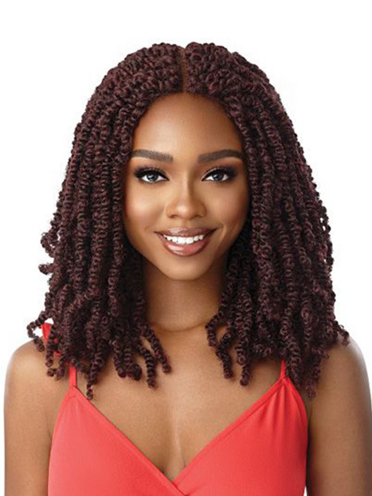 Outre X-Pression Twisted Up 4X4 Lace Front Wig Wavy Bomb Twist 18"