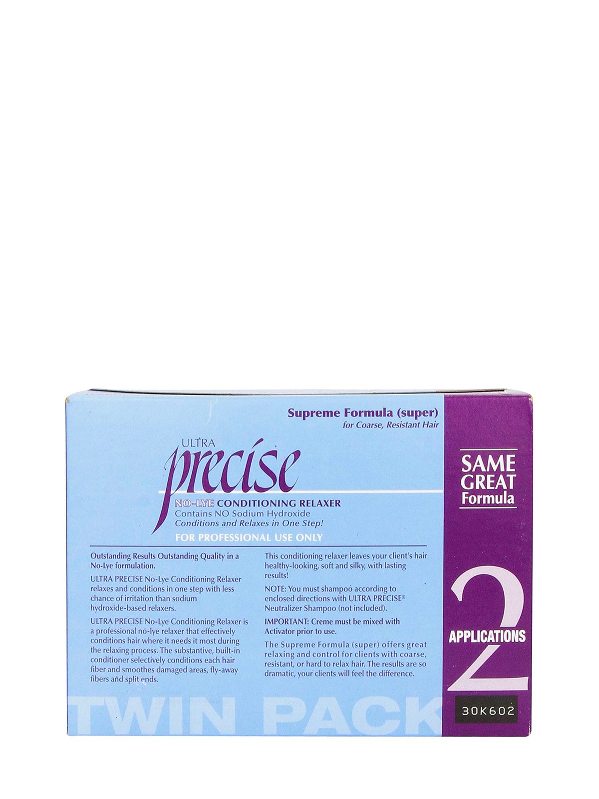 Precise No Lye Conditioning Relaxer Kit Supreme (Super) 