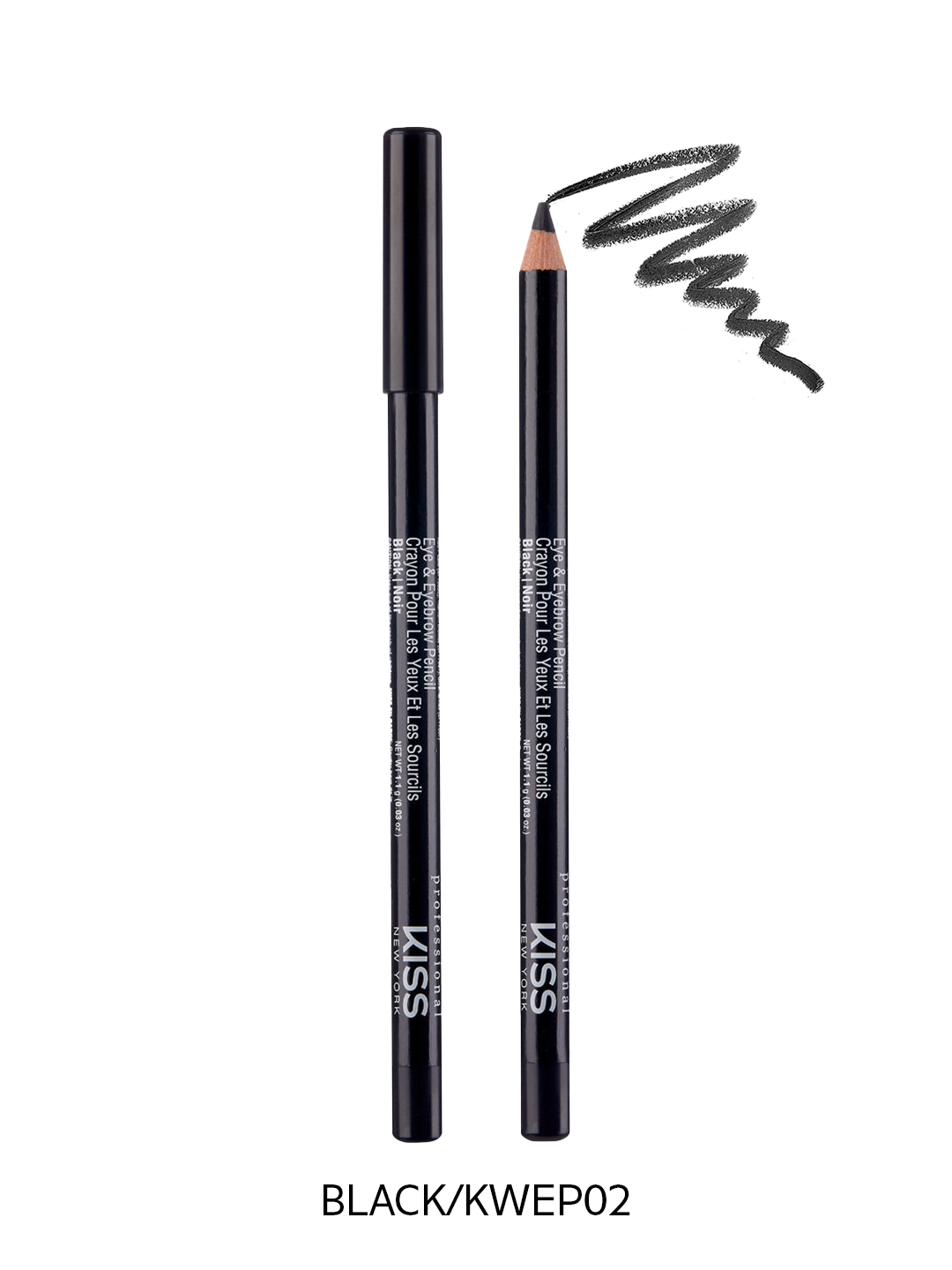 Kiss Professional Wooden Pencil Eyeliner