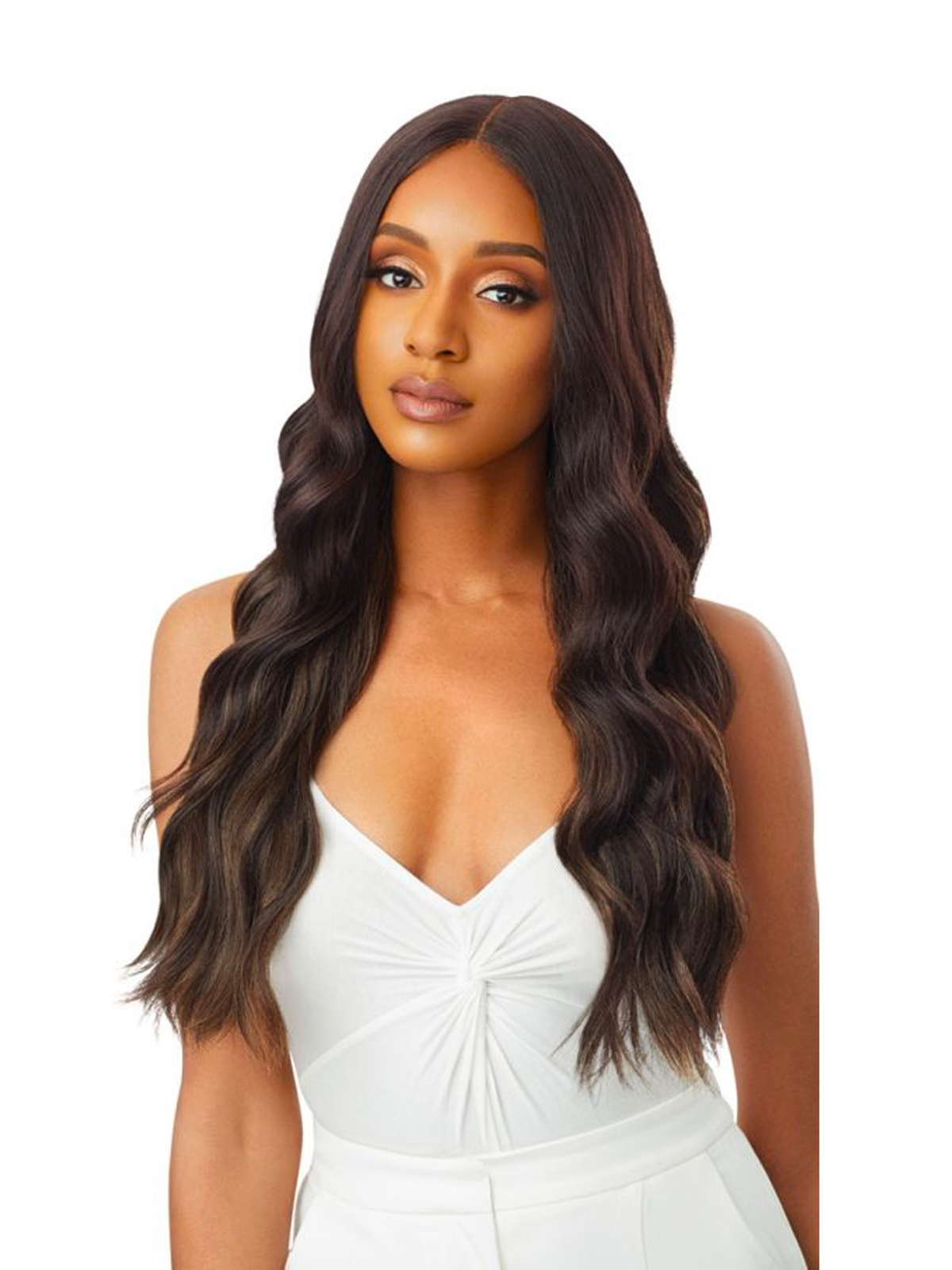 Outre Synthetic Sleeklay Part HD Lace Front Wig Idina