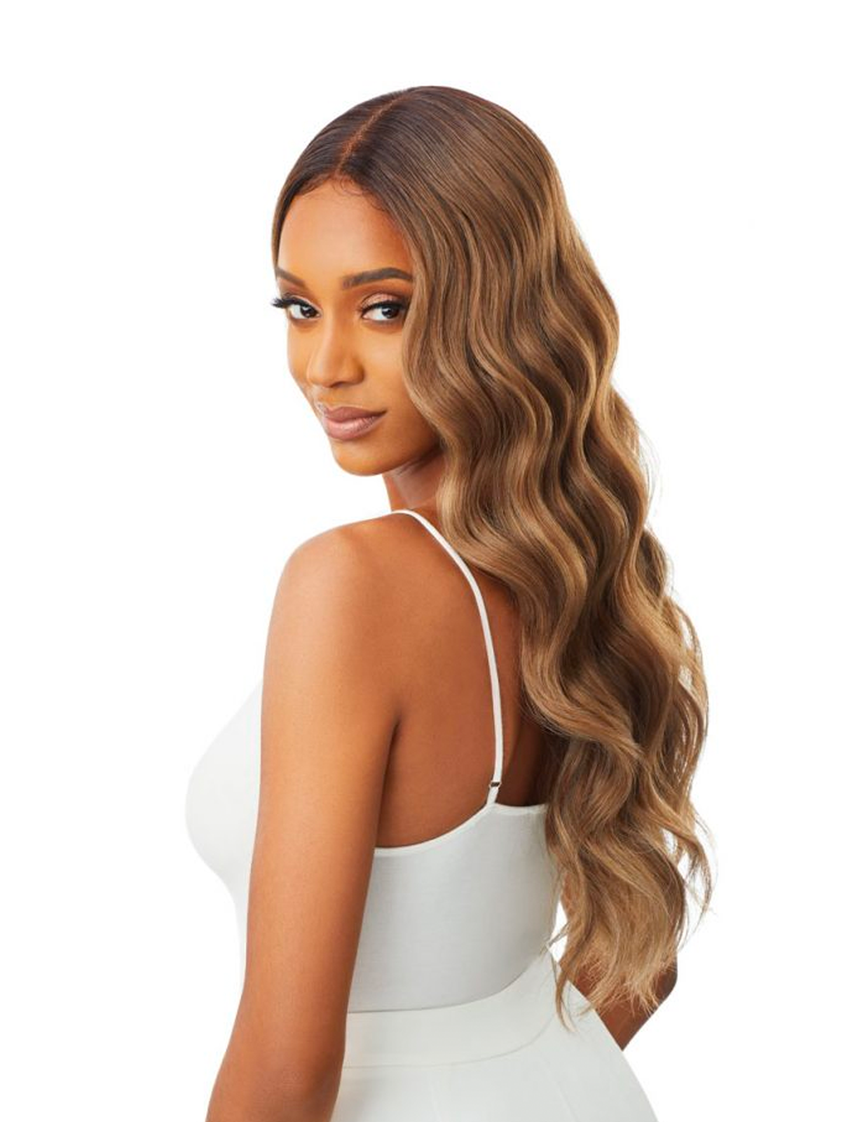Outre Synthetic Sleeklay Part HD Lace Front Wig Idina