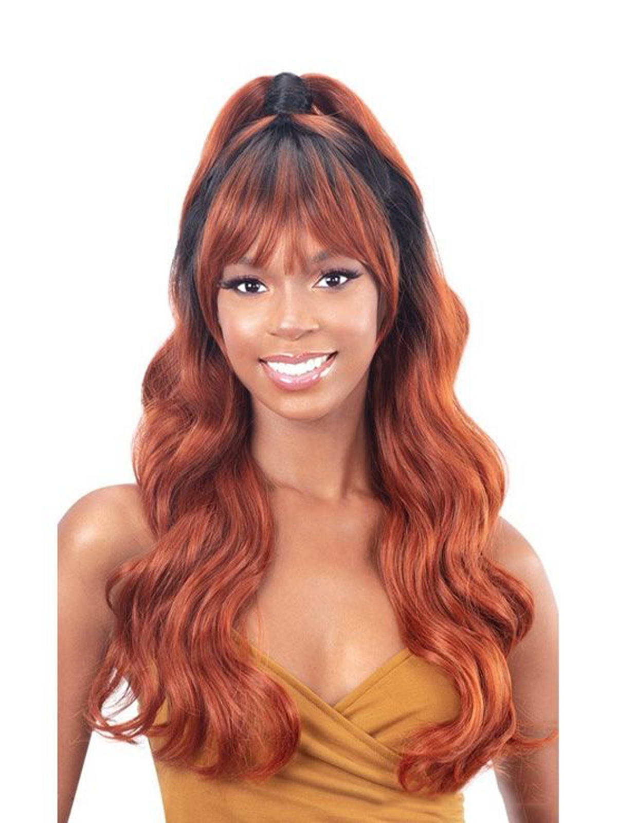 Model Model Synthetic Half-Up HD Lace Front Wig Cutie