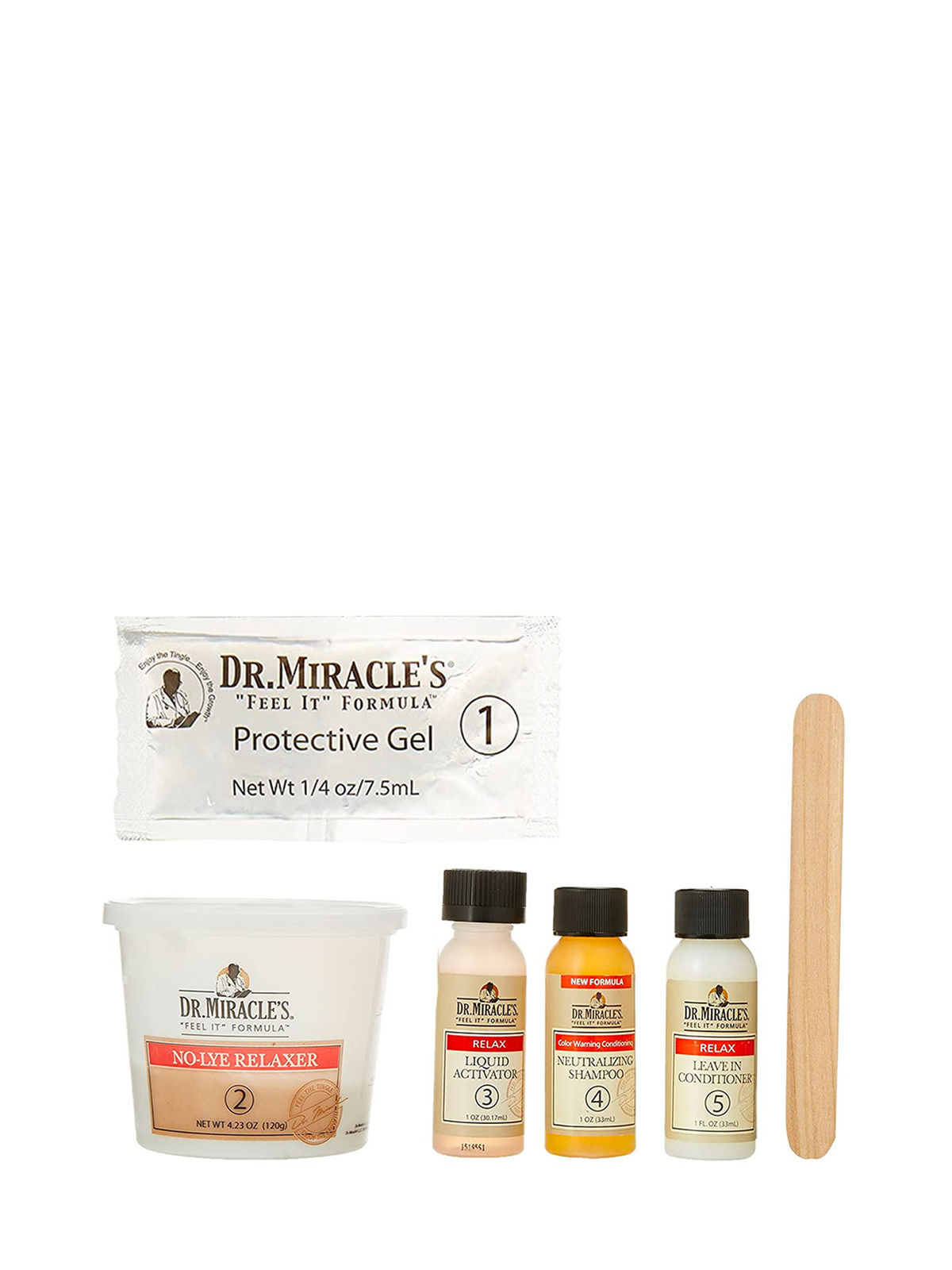 Dr. Miracle's New Growth No-Lye Relaxer Touch Up Kit Regular