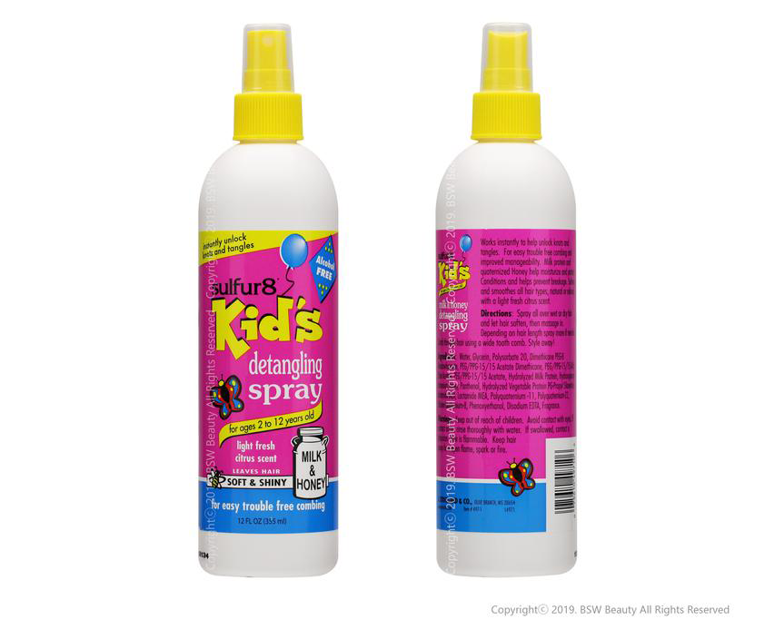 Sulfur 8 Kid's Detangling Spray 12oz