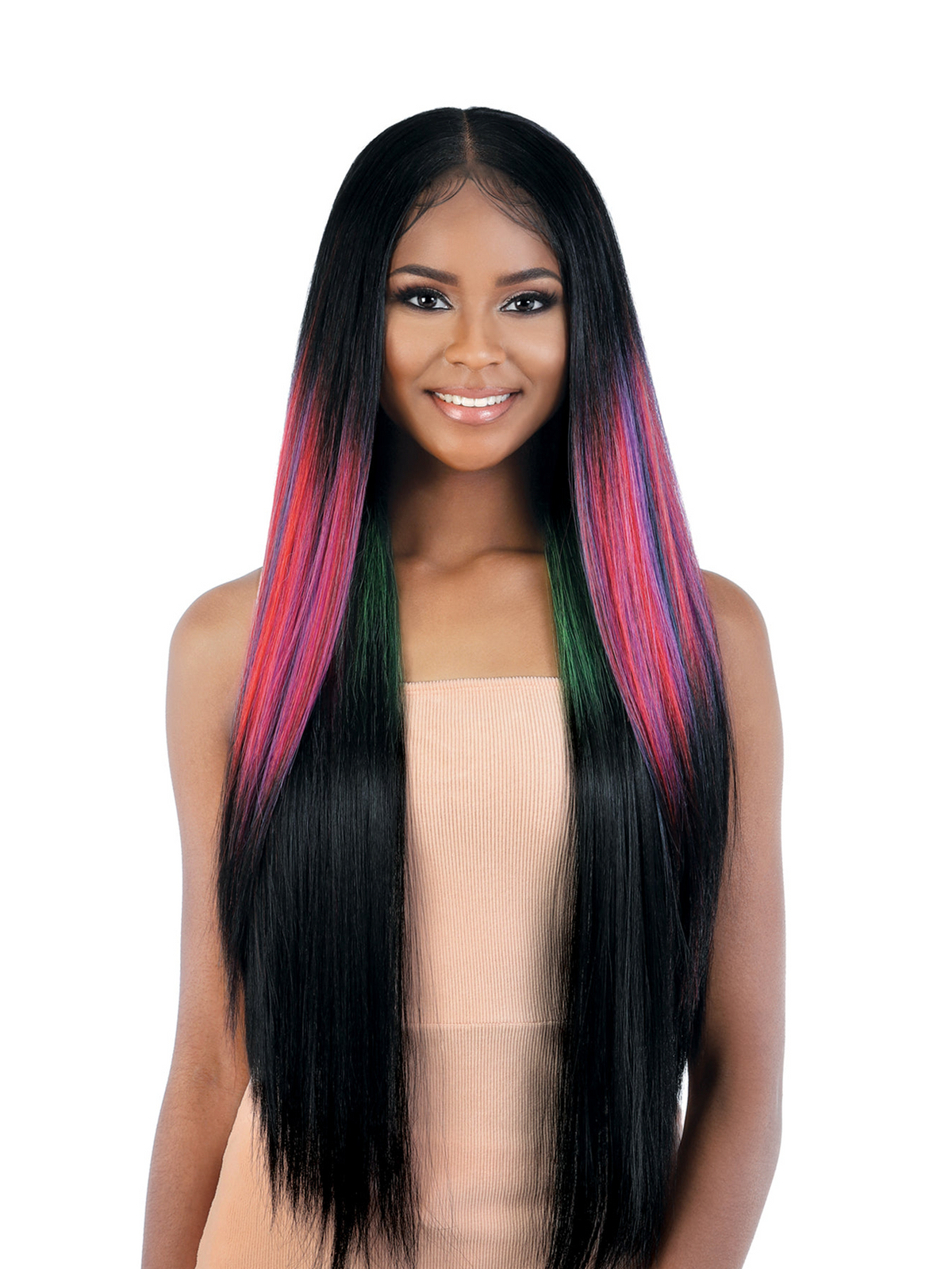 Motown Tress Synthetic 13X6 HD Invisible Lace Wig LS136. Chic