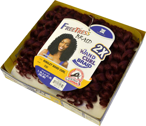 Shake-N-Go Freetress 2X Wand Curl Braid Ringlet Wand Curl