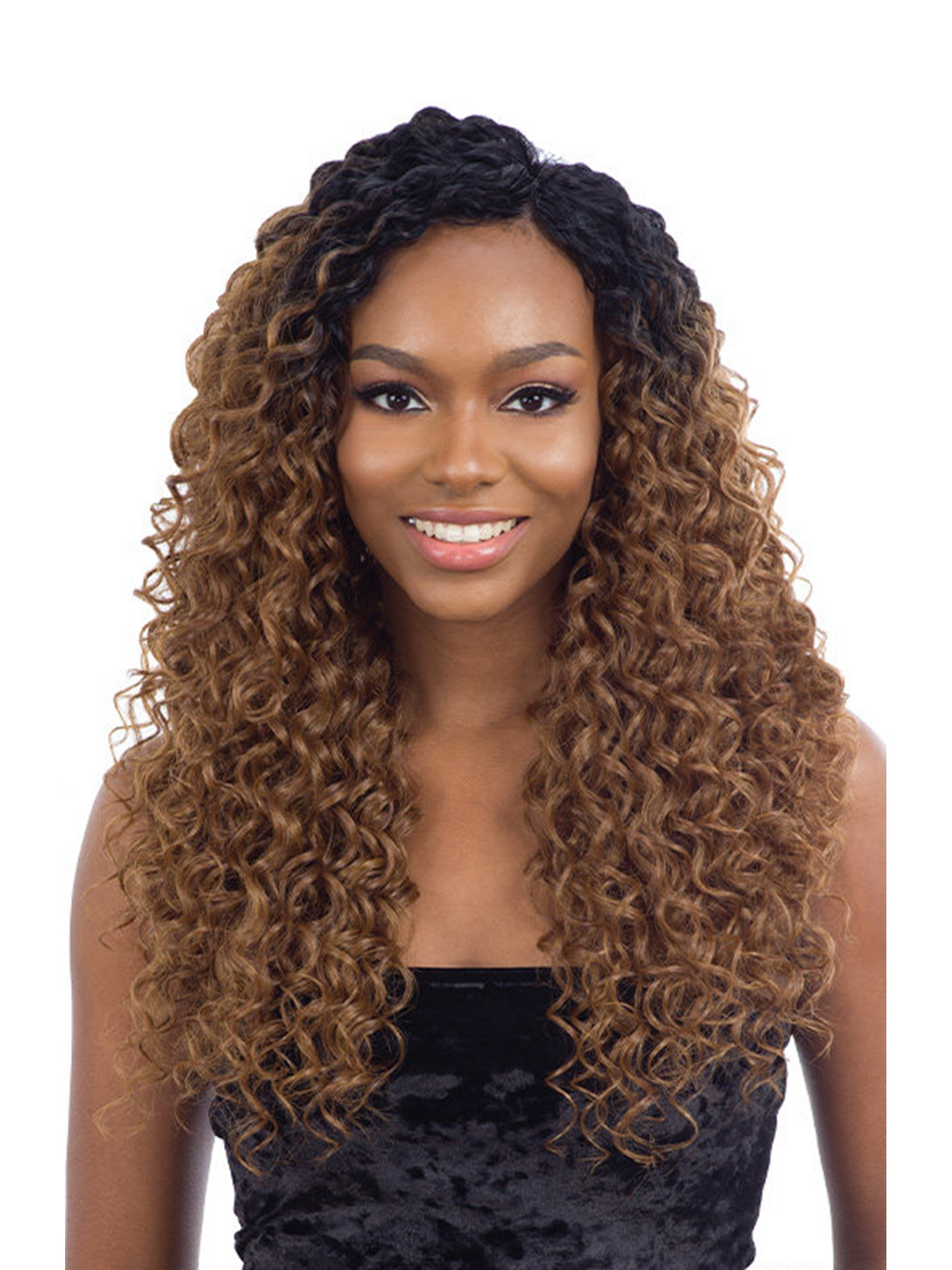 Mayde Beauty Synthetic Bloom Bundle Weave - Wet & Curly 001 3PCS 16"18"20"