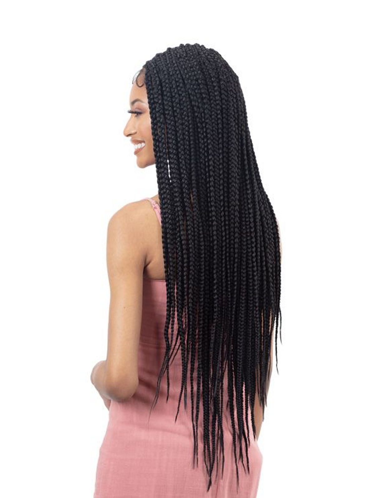 Shake-N-Go Freetress Equal Freedom Part Synthetic Braided HD Lace Front Wig - KNOTLESS BOX BRAID