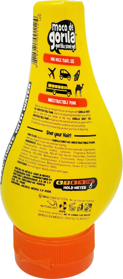 Moco de Gorila Snot Gel Punk Yellow Squeeze Bottle 2.99oz