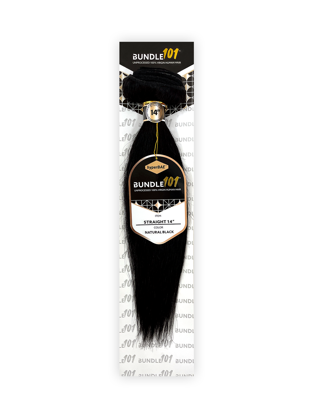 HyperBAE Unprocessed 100% Human Hair Bundle 101 Straight 10" - 30"