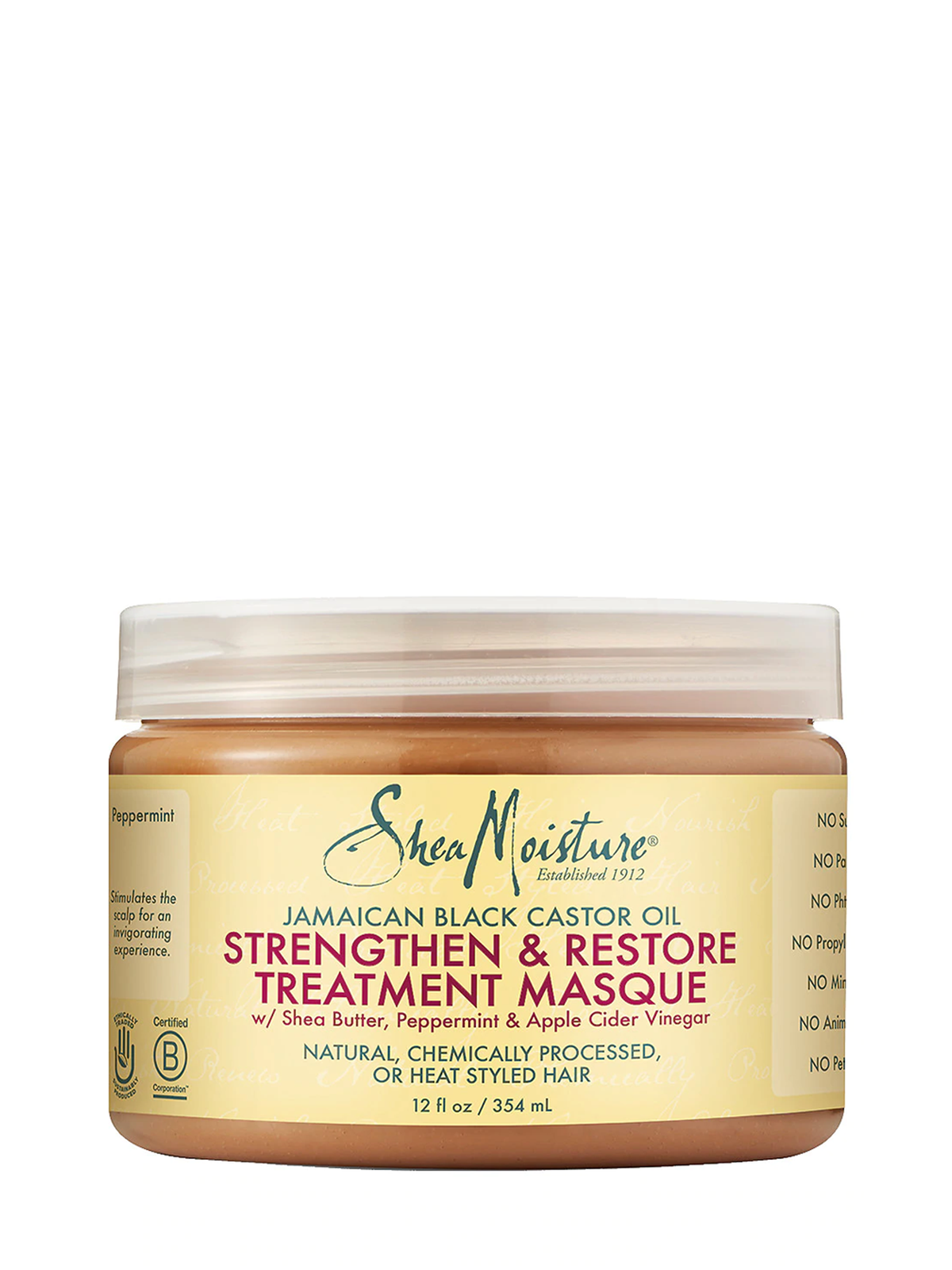 Shea Moisture Jamaican Black Castor Oil Strengthen & Restore Treatment Masque 12oz