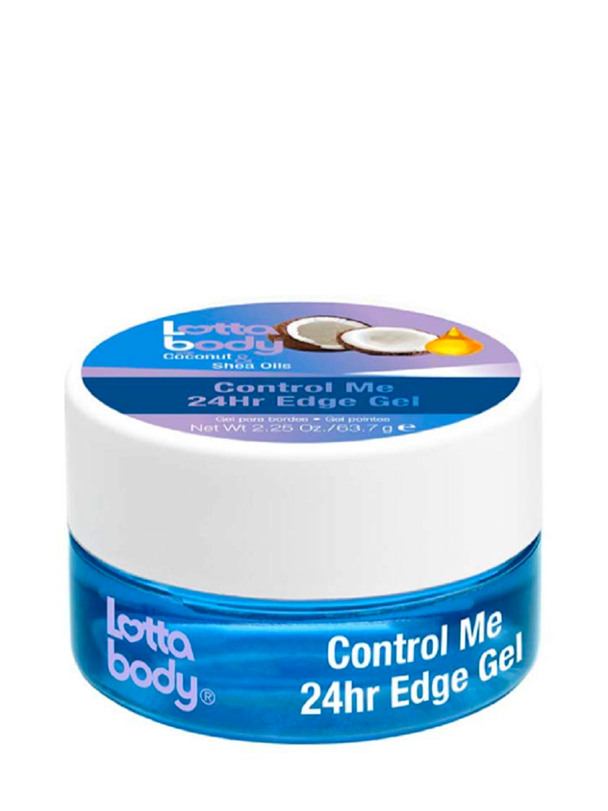 Lottabody Coconut & Shea Oils Control Me 24Hr Edge Gel 2.25oz