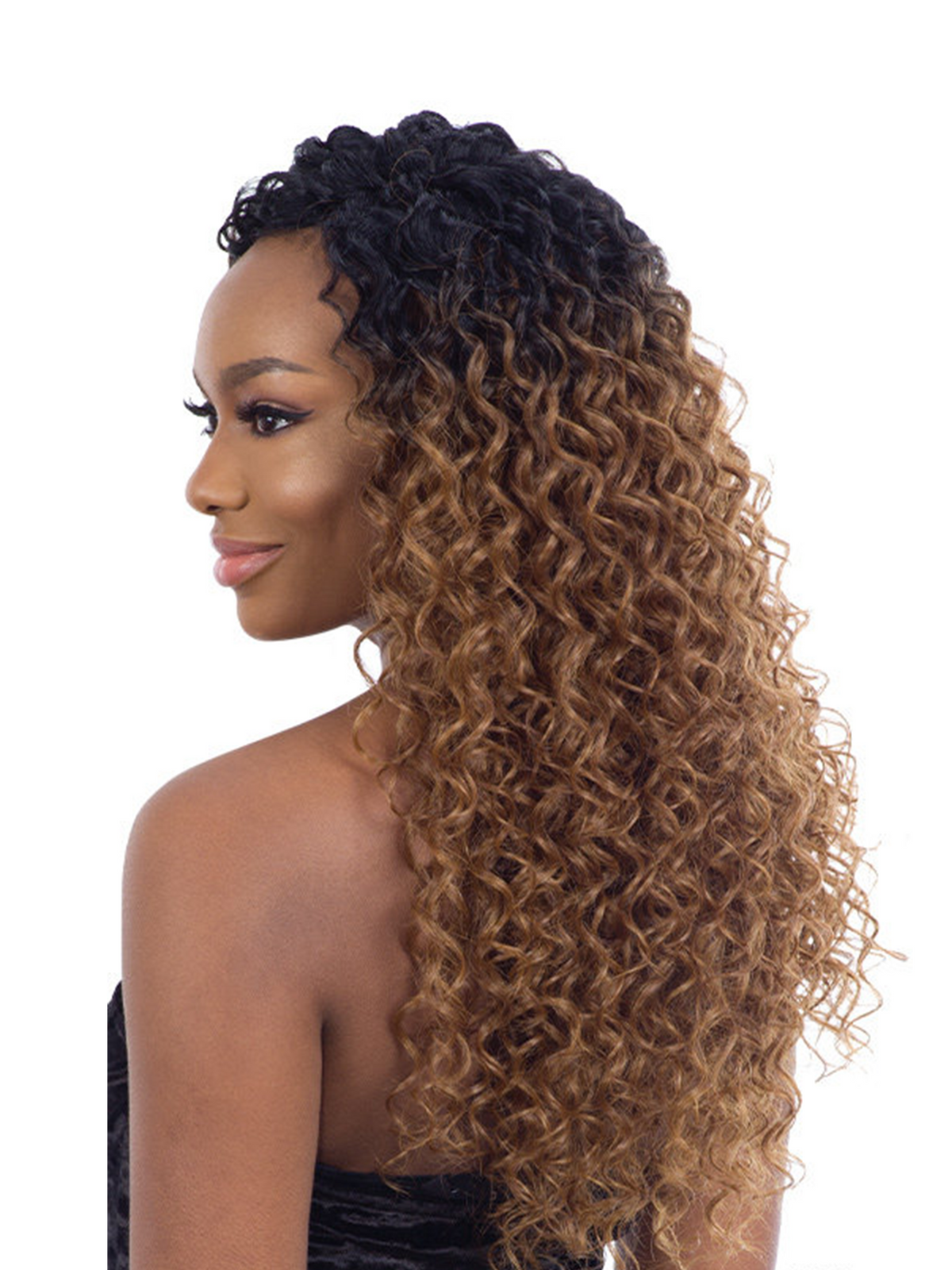 Mayde Beauty Synthetic Bloom Bundle Weave - Wet & Curly 001 3PCS 16"18"20"