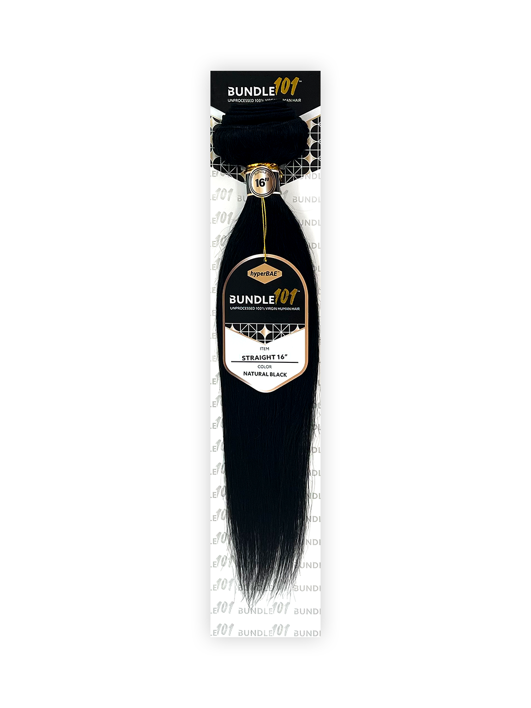HyperBAE Unprocessed 100% Human Hair Bundle 101 Straight 10" - 30"