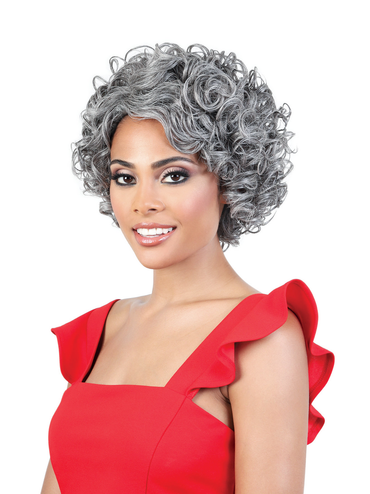 Motown Tress Silver Gray Hair Collection Synthetic Wig – S.Tisha