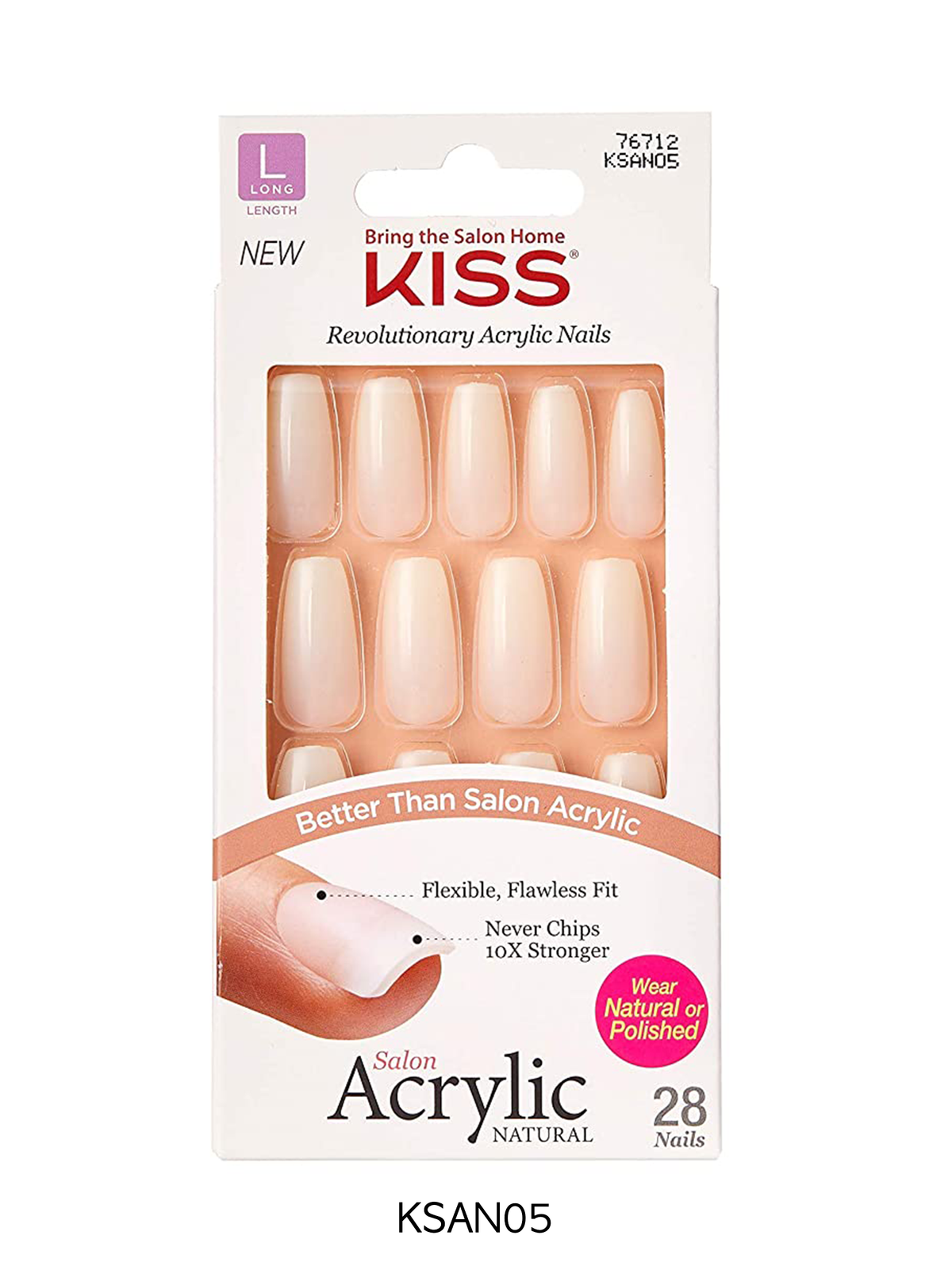 Kiss Salon Acrylic Natural Nail Kit 
