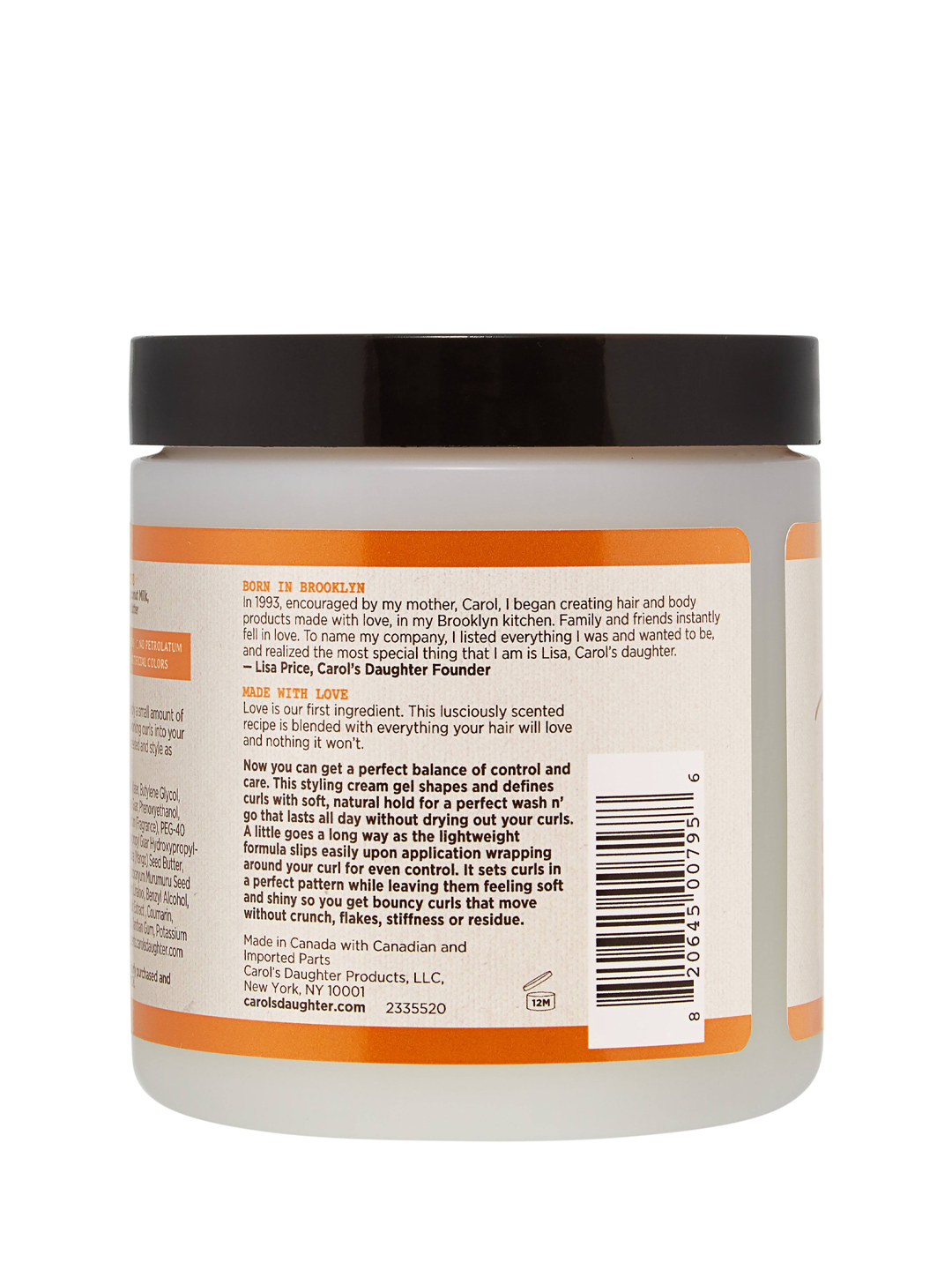 Carol’s Daughter Coco Creme Curl Shaping Cream Gel  16oz