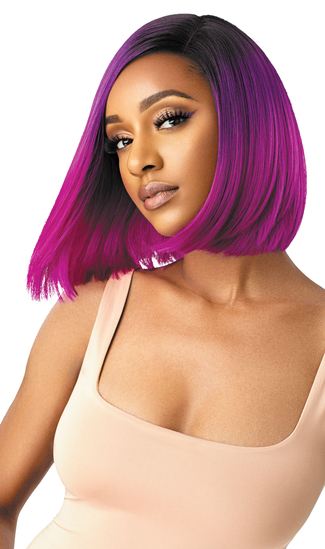 Outre Color Bomb Synthetic Swiss Lace Front Wig Kiely