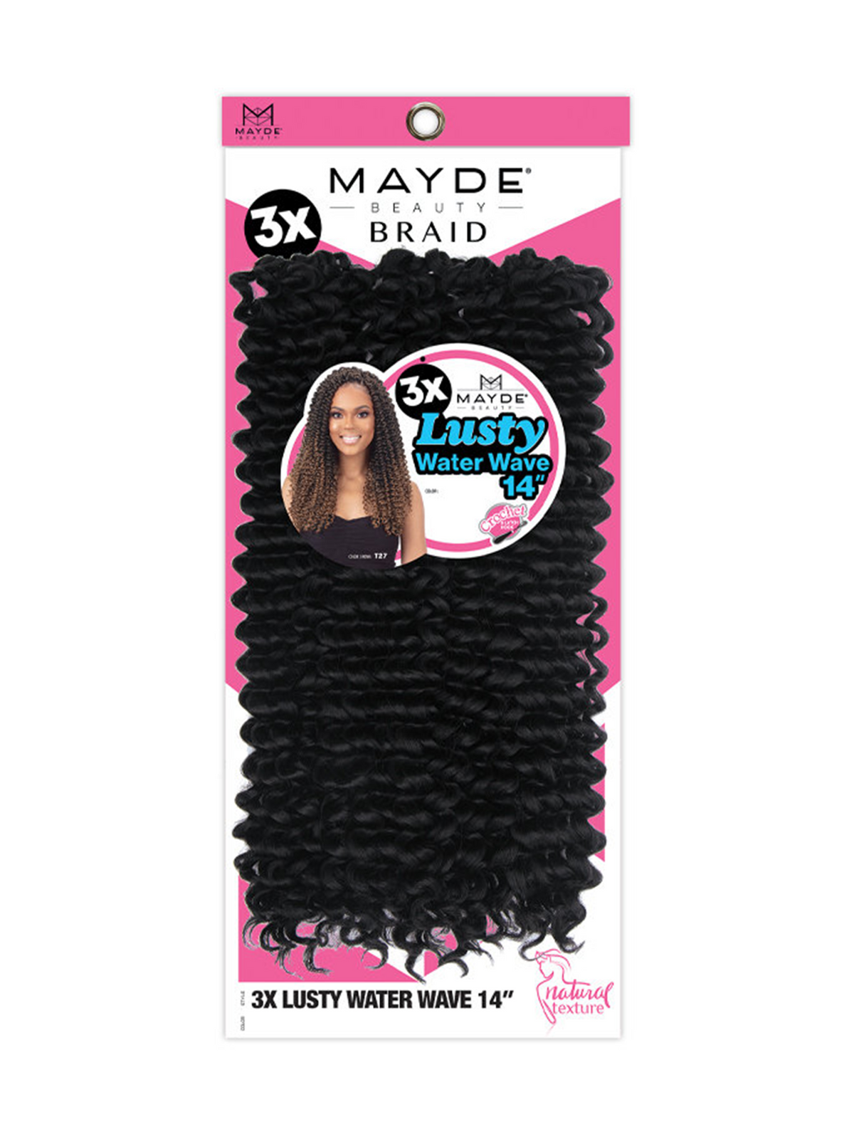 Mayde Beauty Crochet Braid 3X Lusty Water Wave 14" Bellician