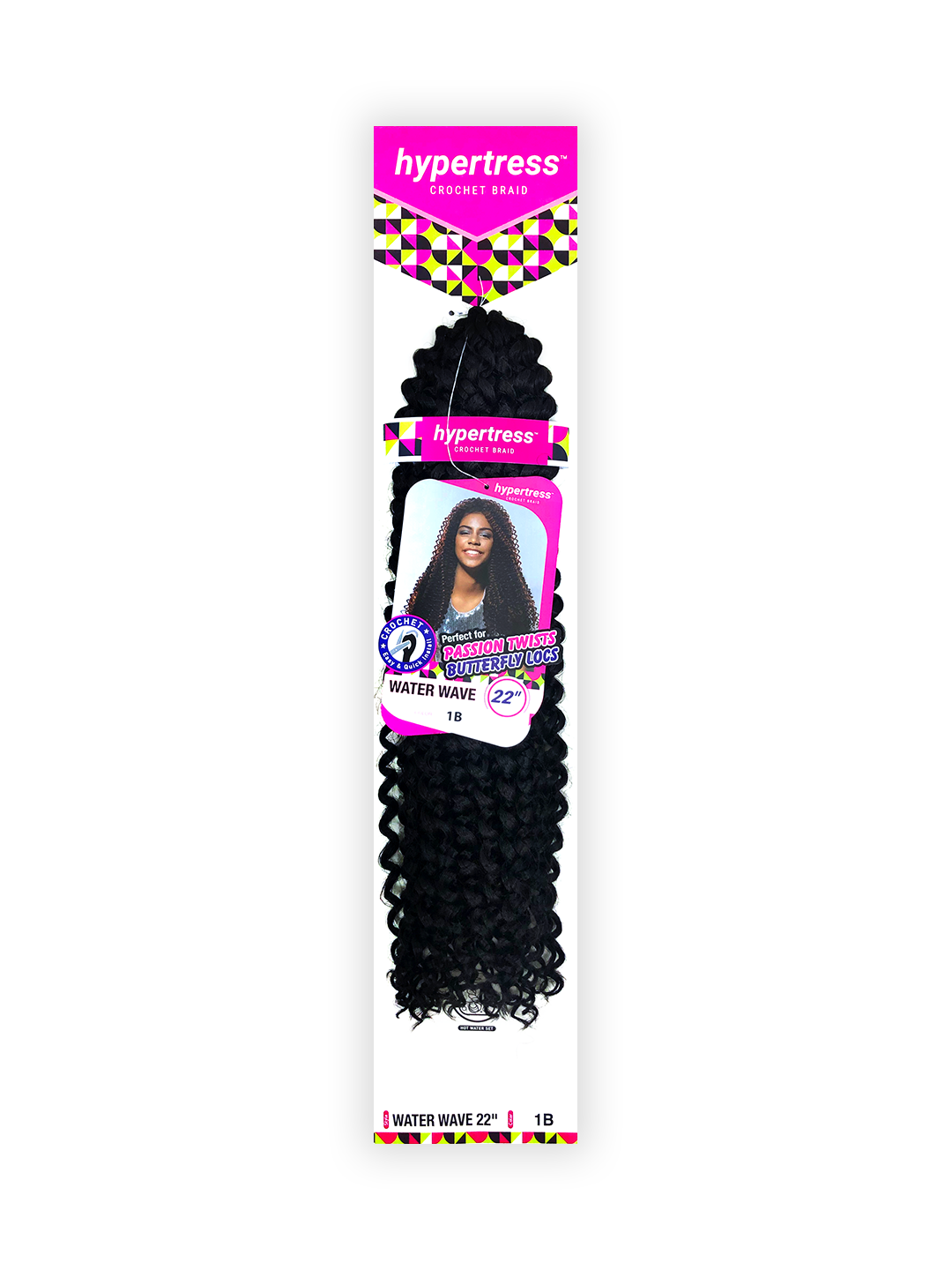 Hypertress Crochet Braid - Water Wave 22"