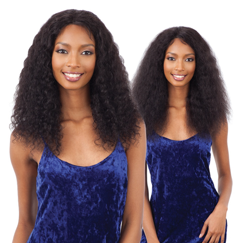 Shake-N-Go Naked Brazilian Wet & Wavy Lace Front Wig Deep Curl
