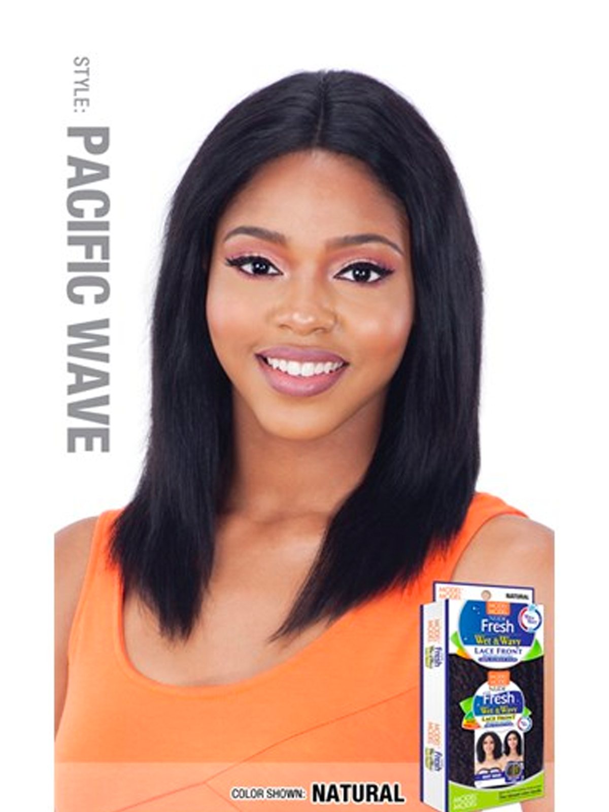 Model Model Nude Fresh Wet & Wavy Lace Front Wig Pacific Wave