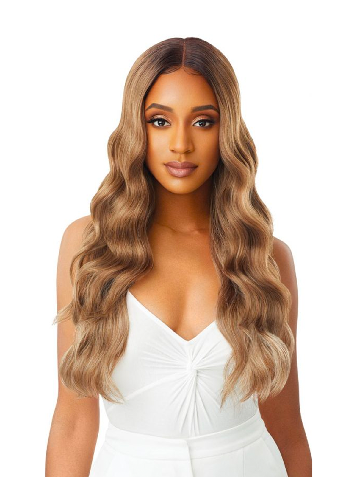 Outre Synthetic Sleeklay Part HD Lace Front Wig Idina