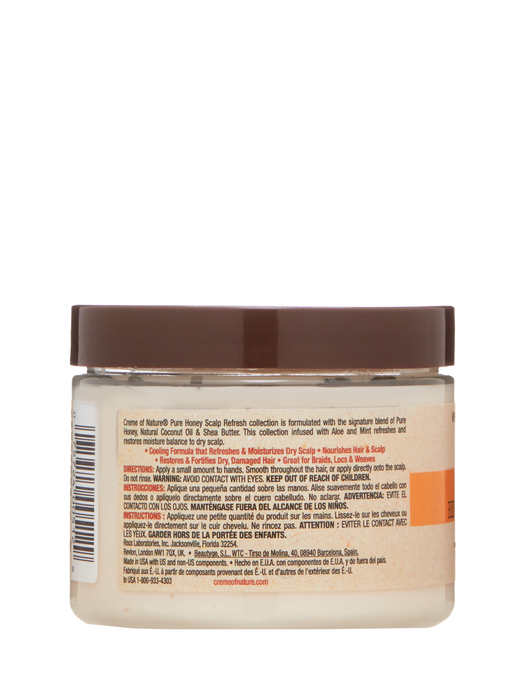 Creme of Nature Pure Honey Scalp Refresh Restorative Daily Scalp Cream 4.7 oz.