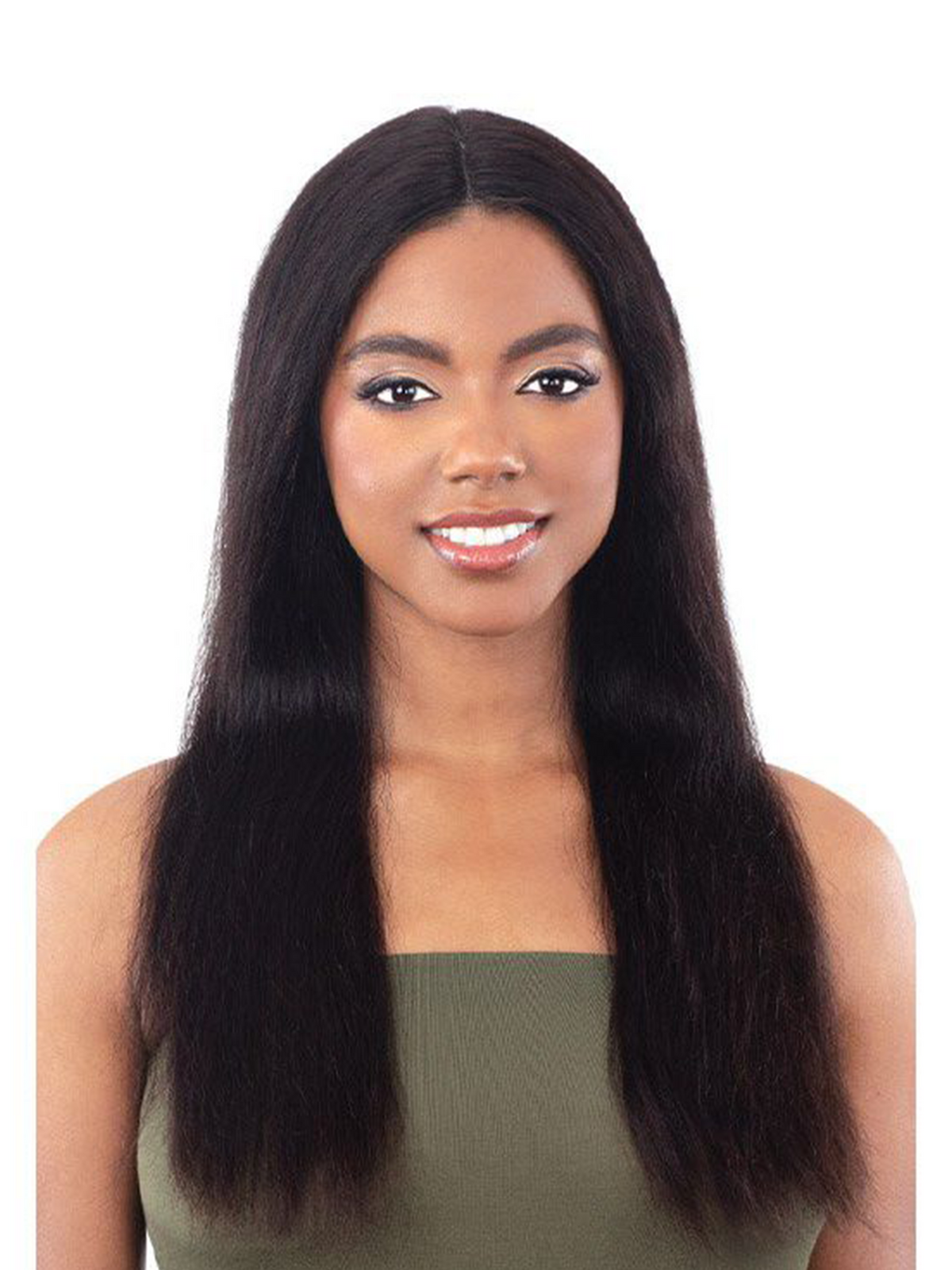 Model Model 100% Human Hair Wet & Wavy Lace Front Wig Deep Wave 24"