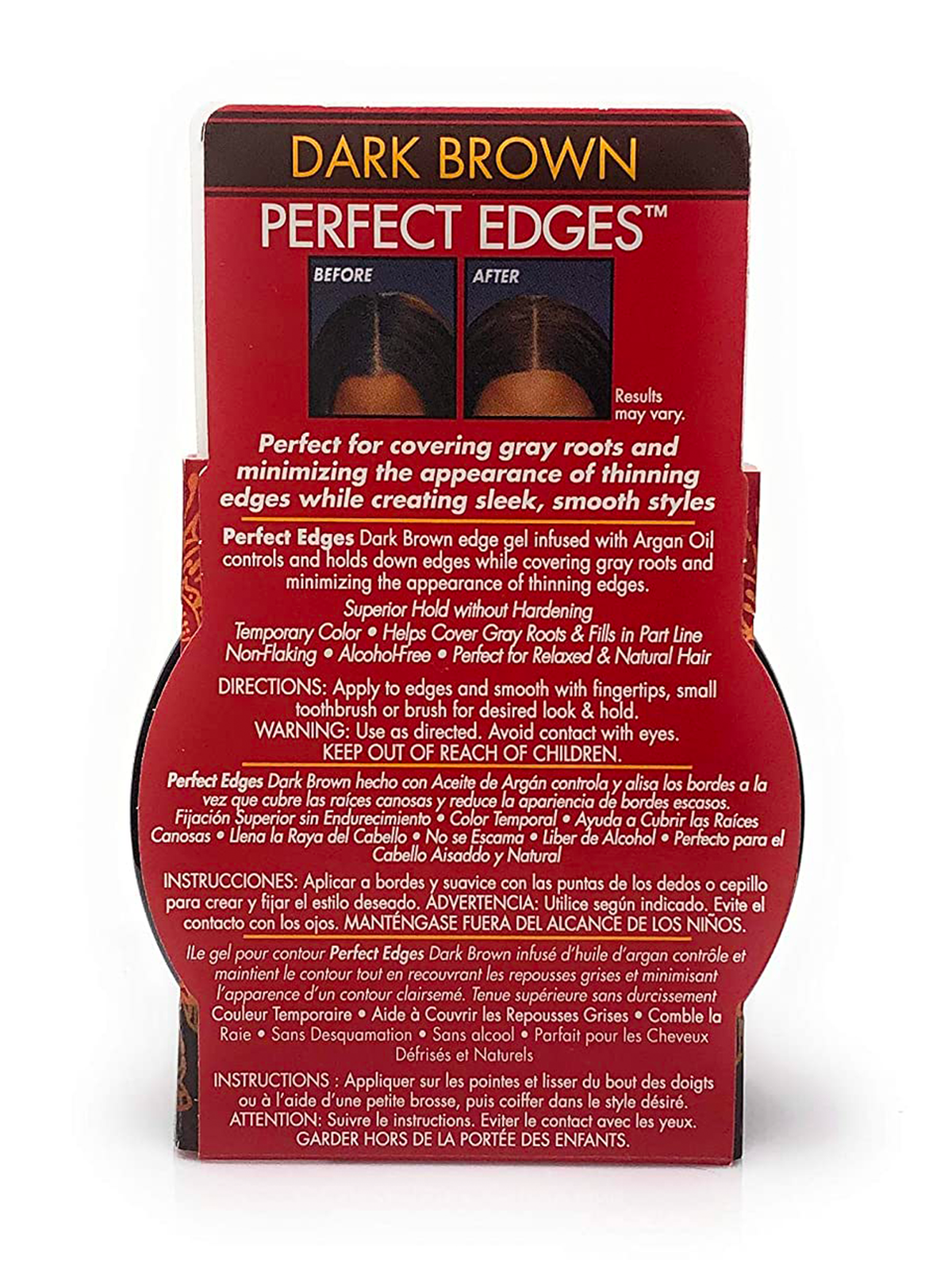 Creme of Nature Argan Oil Perfect Edge Dark Brown 2.25oz