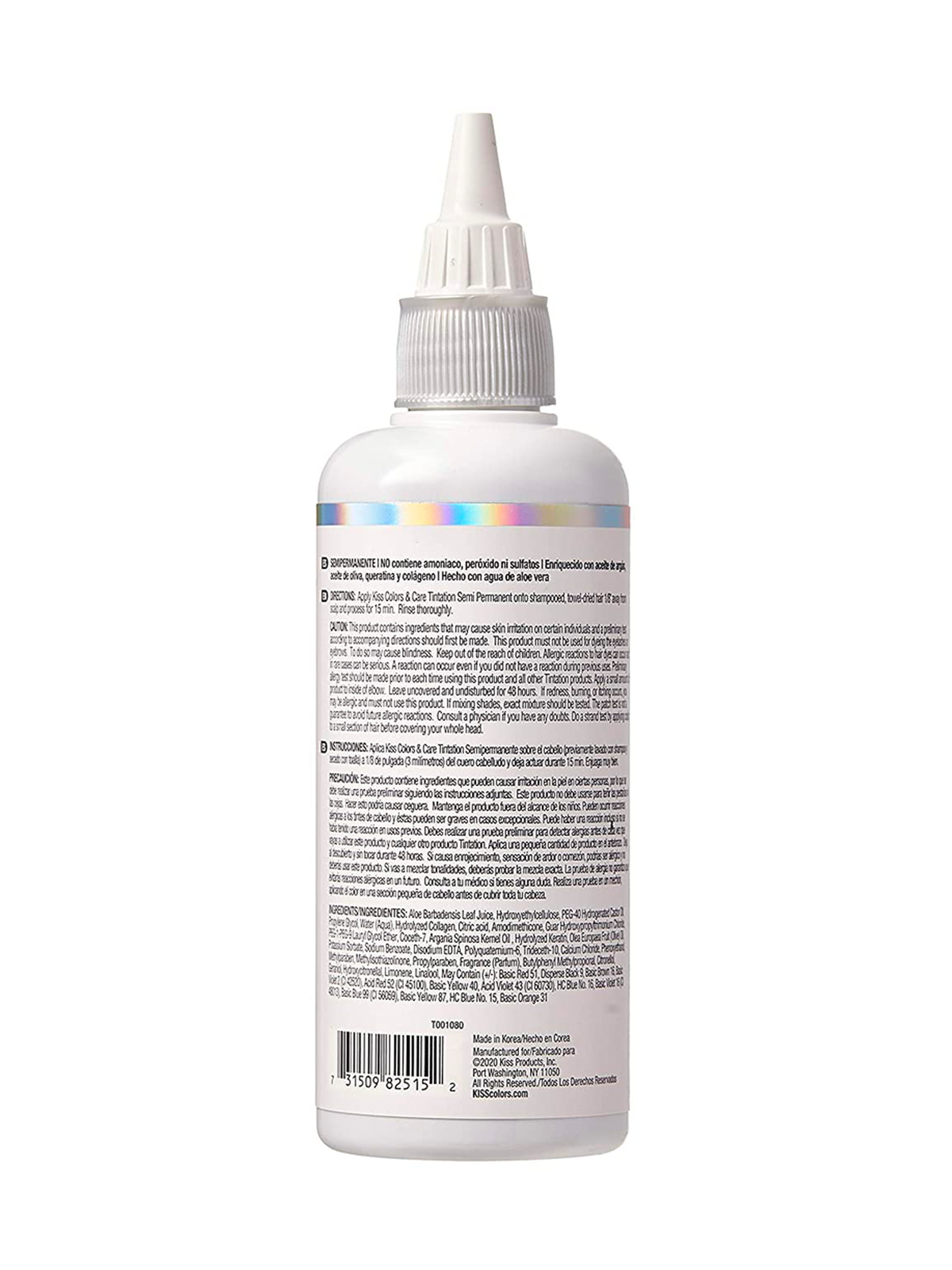 Kiss Tintation Semi-Permanent Hair Color 5oz