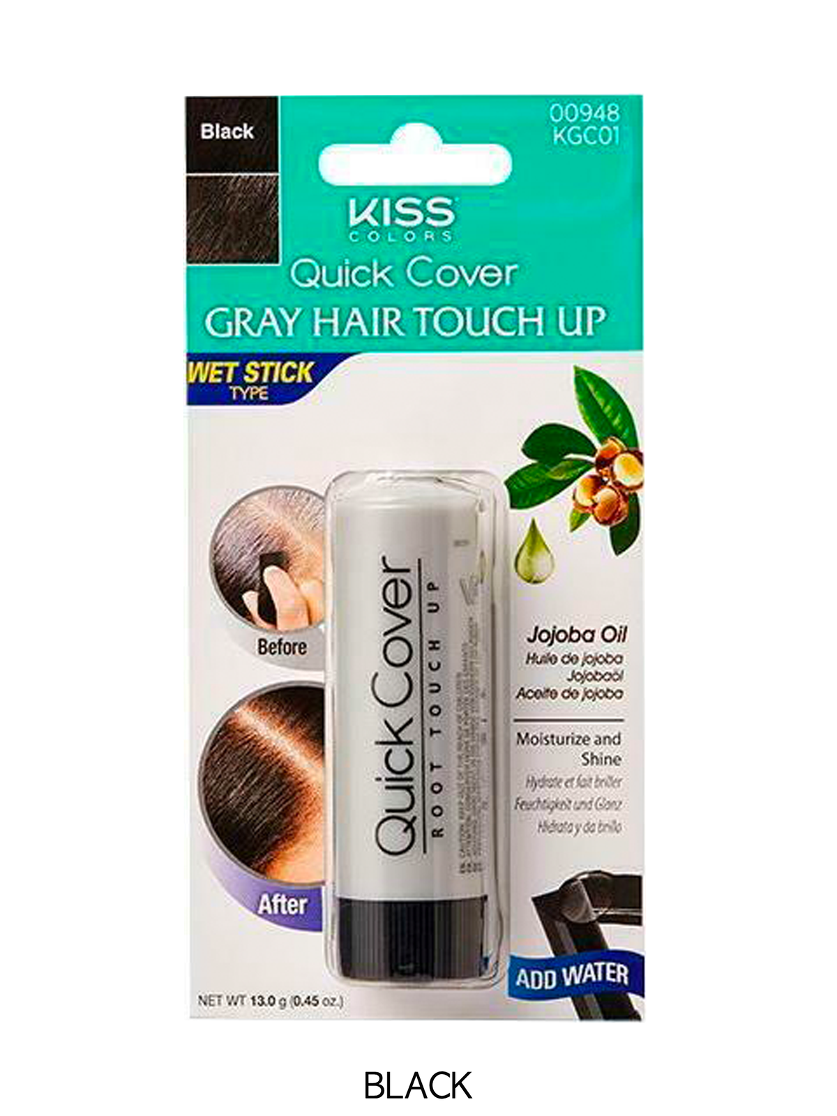 Kiss Quick Cover Gray Hair Touch Up Wet Stick