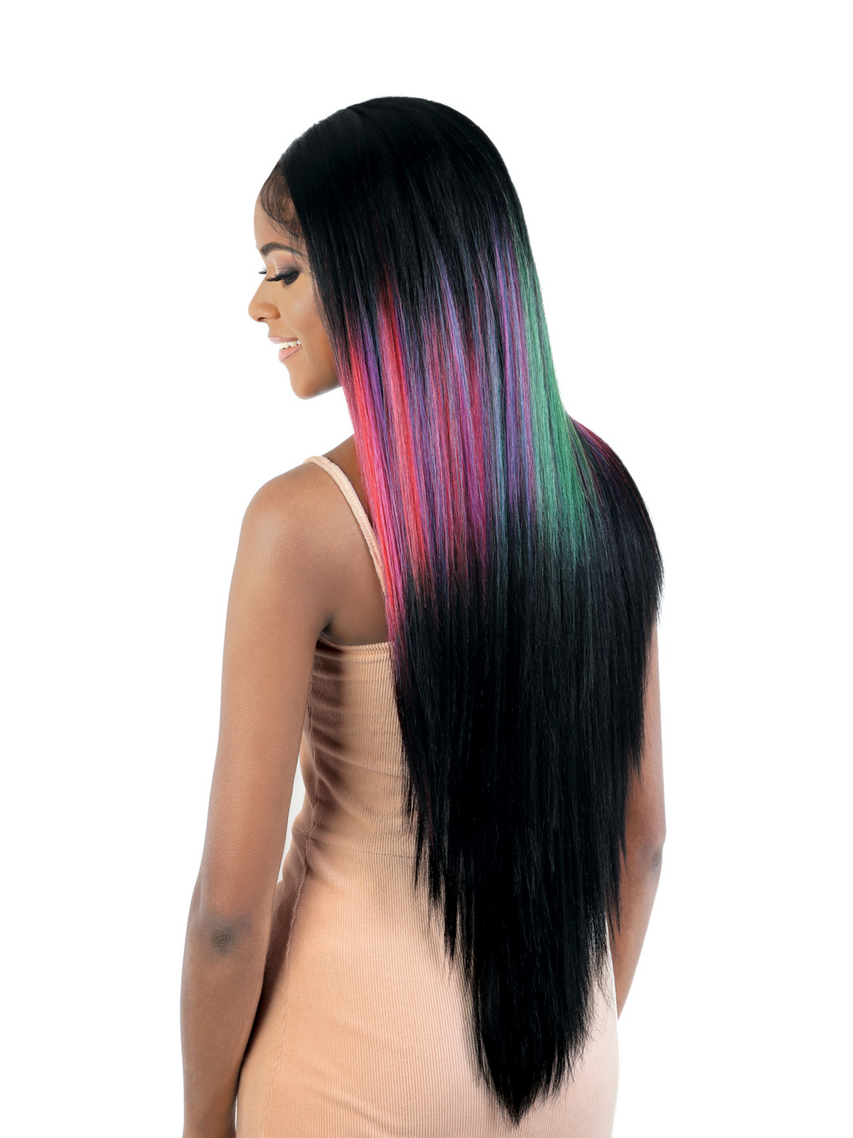 Motown Tress Synthetic 13X6 HD Invisible Lace Wig LS136. Chic