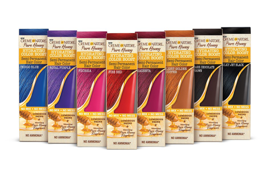 Creme of Nature Pure Honey Hydrating Color Boost Semi-Permanent Hair Color