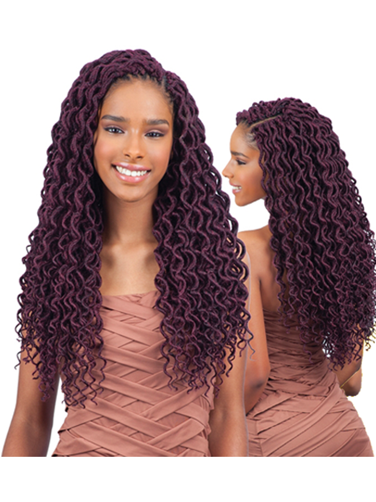 Shake-N-Go Freetress Crochet Braid - 2X Soft Faux Loc Curly 18"