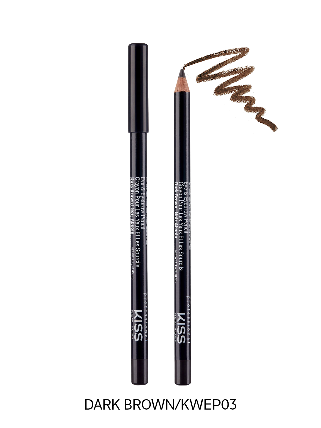 Kiss Professional Wooden Pencil Eyeliner