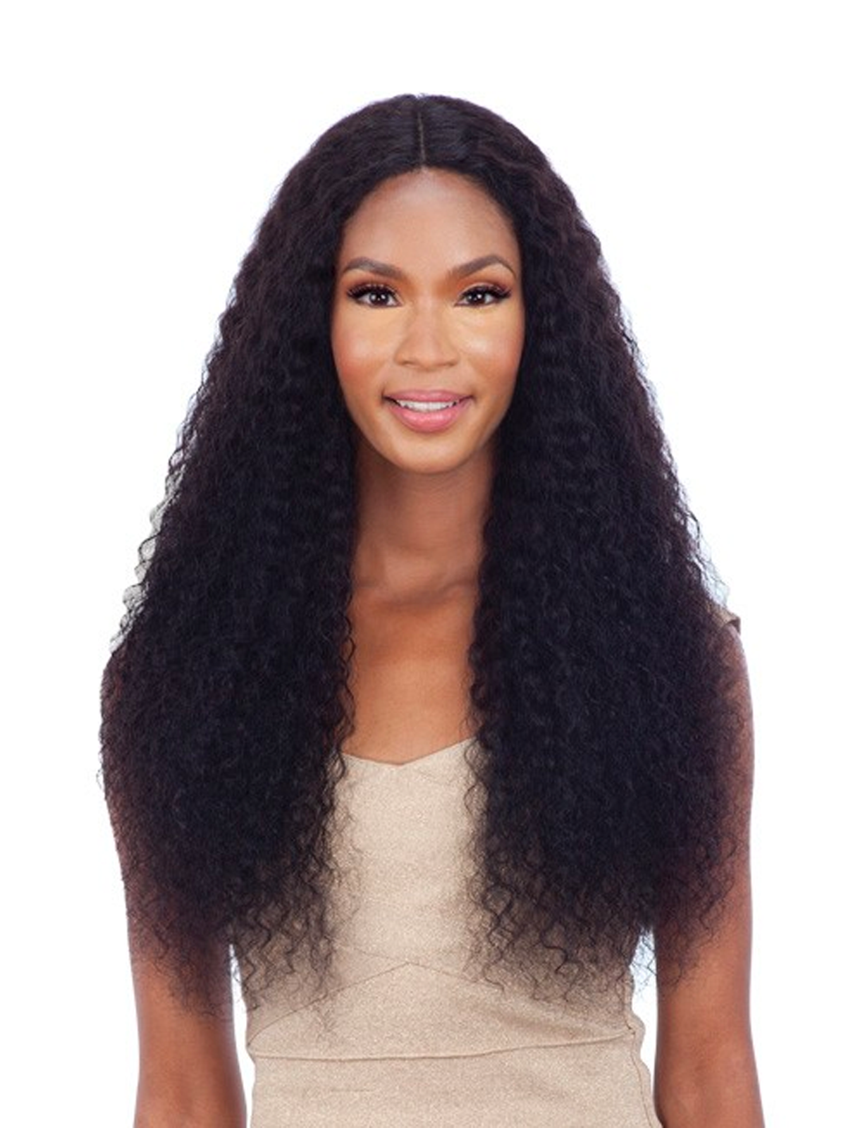 Mayde 100% Human Hair 5" Lace Part Wig Wet & Wavy Bohemian Curl 30"
