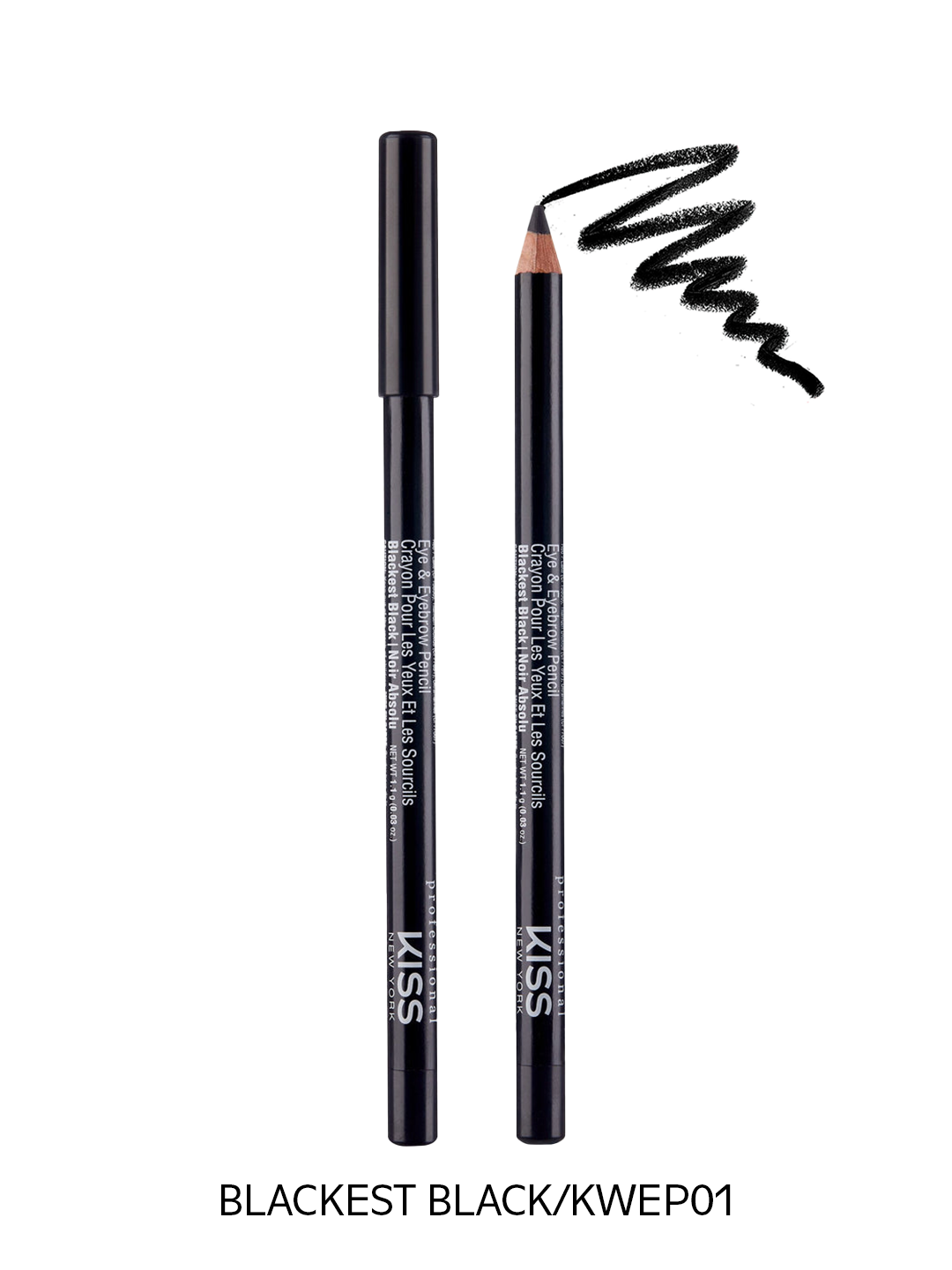 Kiss Professional Wooden Pencil Eyeliner