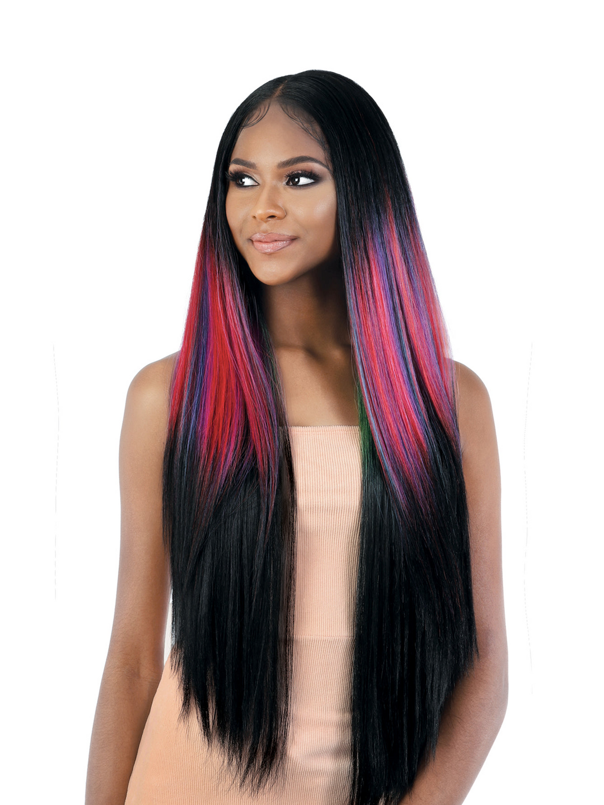 Motown Tress Synthetic 13X6 HD Invisible Lace Wig LS136. Chic