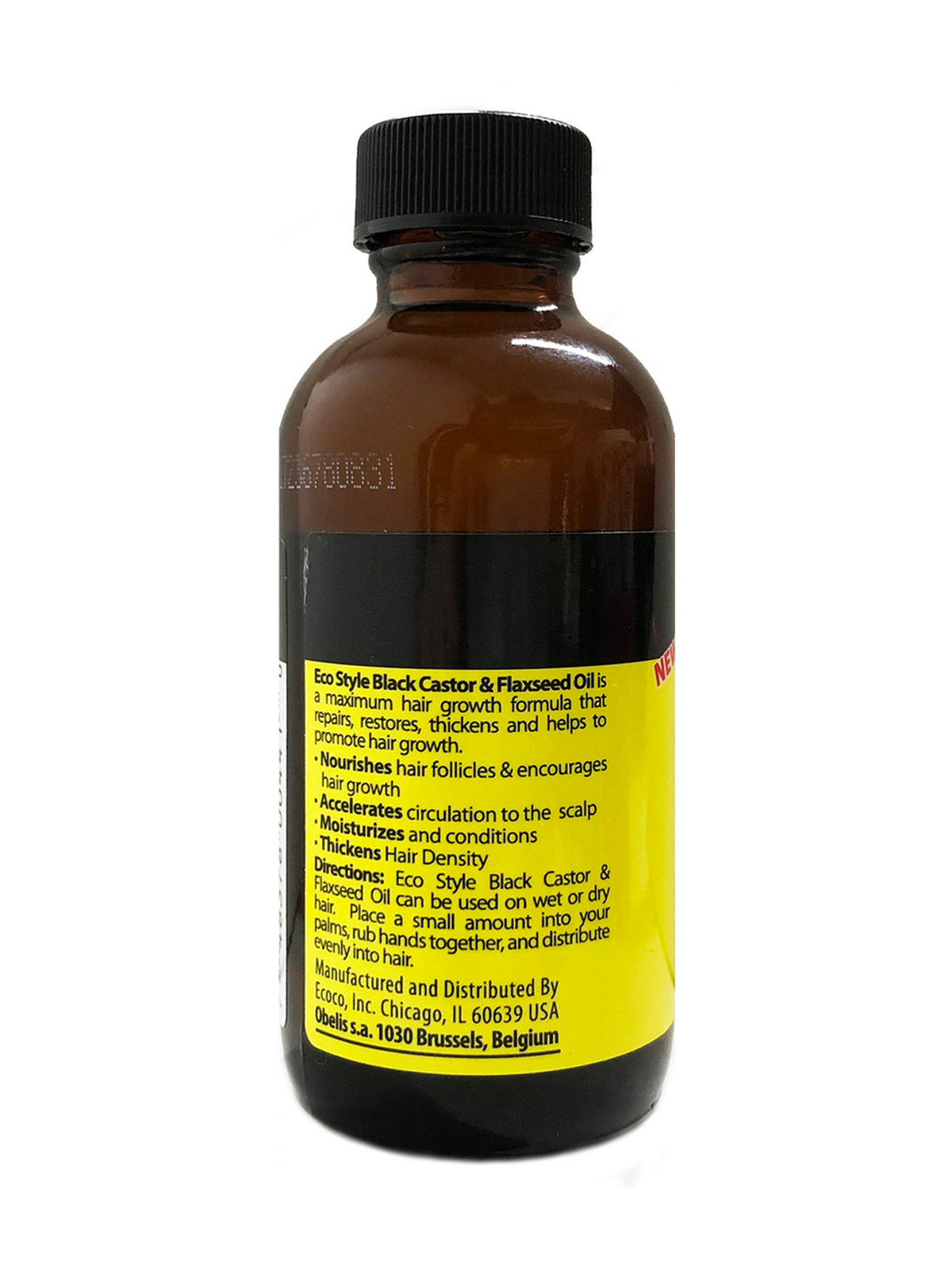 Eco Style Black Castor & Flaxseed Oil Maximum Hair Growth Formula 4oz